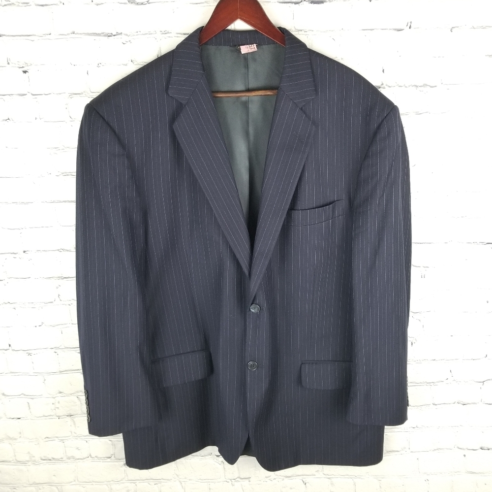 ERMENEGILDO ZEGNA | Trofeo vintage pinstripe 2-button suit jacket sport coat